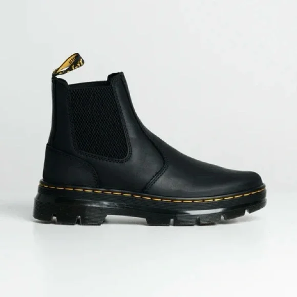 Dr. Martens Embury Black Leather Ankle Boots - Picture 5 of 10
